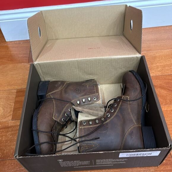 NIB Ariat Womens Heritage Lacer II Boots 10002147 Distressed Brown size 7 wide - Picture 10 of 10